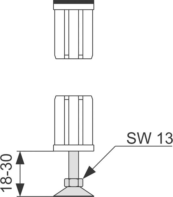 Support Leg with End Element - Image 2