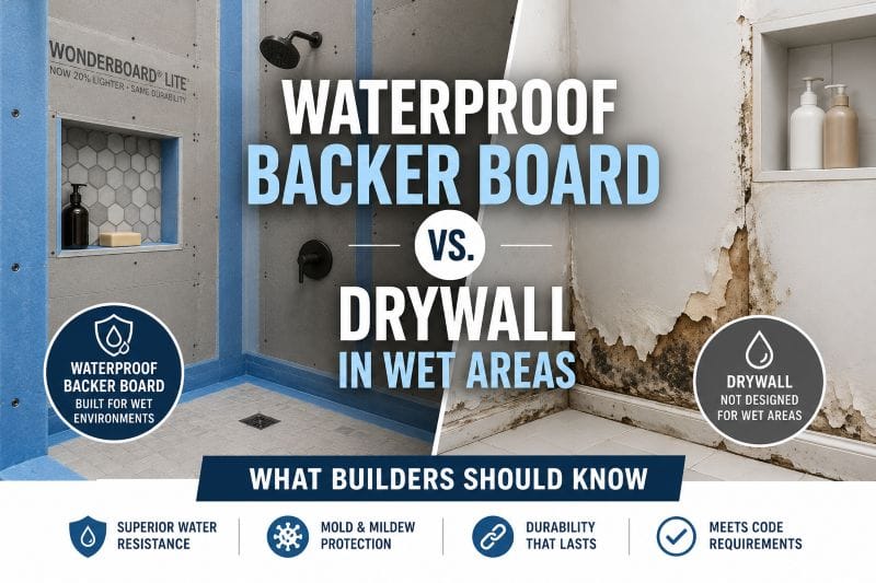 waterproof backer board inspection detail for sample review and approval before buying wet-area boards