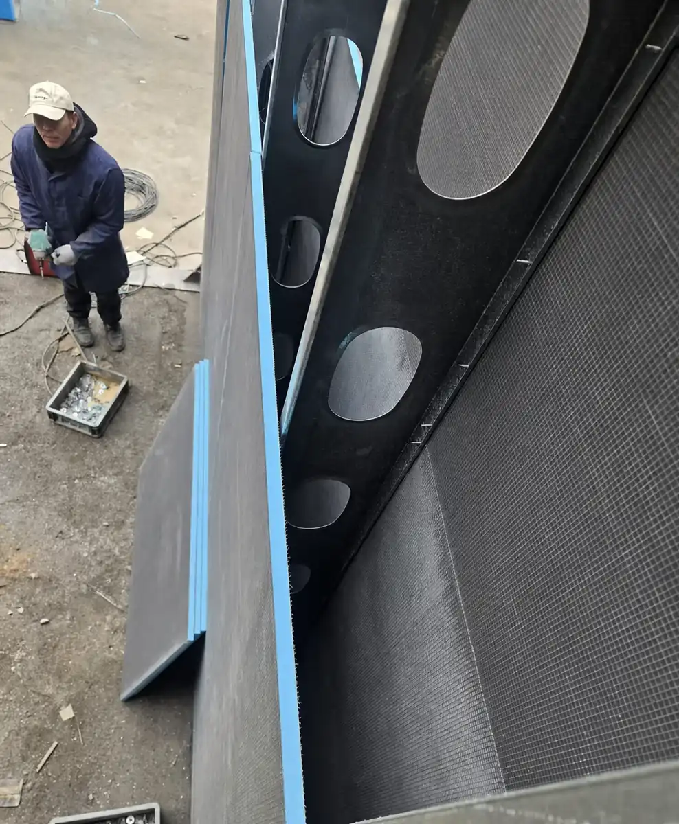 prefabricated bathroom wall board with steel frame installation